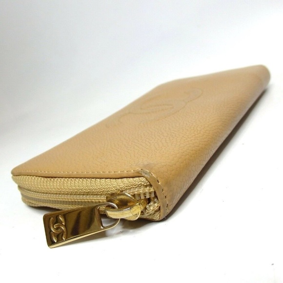 Auth CHANEL COCO Mark Caviar Skin Wallet 289C1072 - Picture 3 of 7